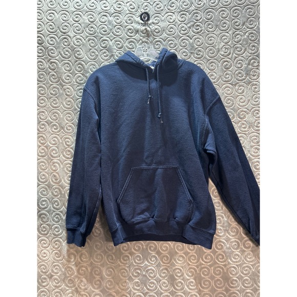 Other - Gilden Navy Blue‎ Hooded Sweatshirt Pullover Hoodie Pocket size M
